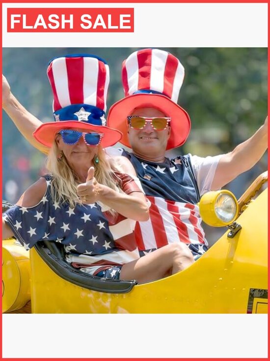 12 Pack Patriotic Sunglasses Set UV400 Protection Unisex main image 7